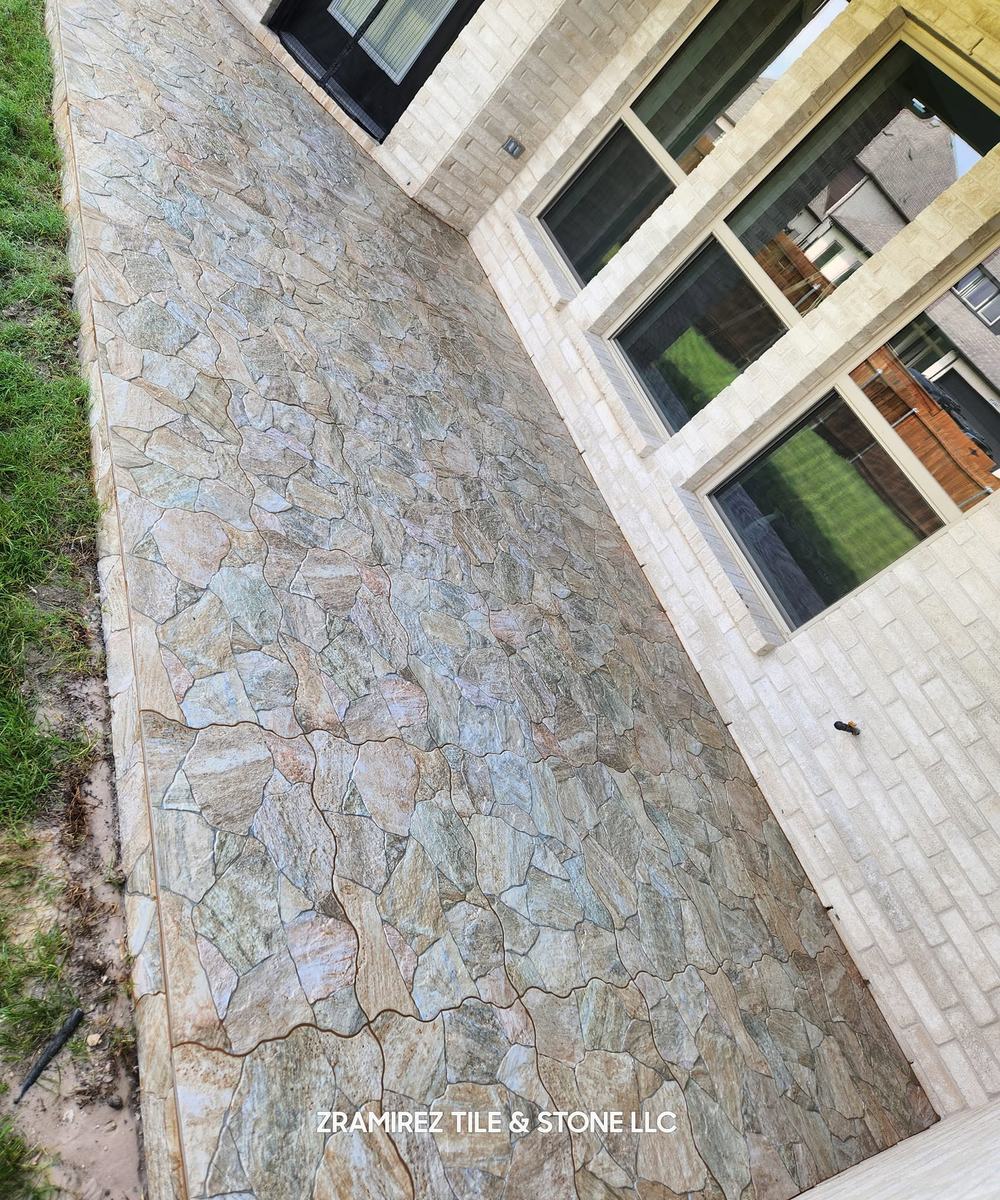 Flagstone walkway